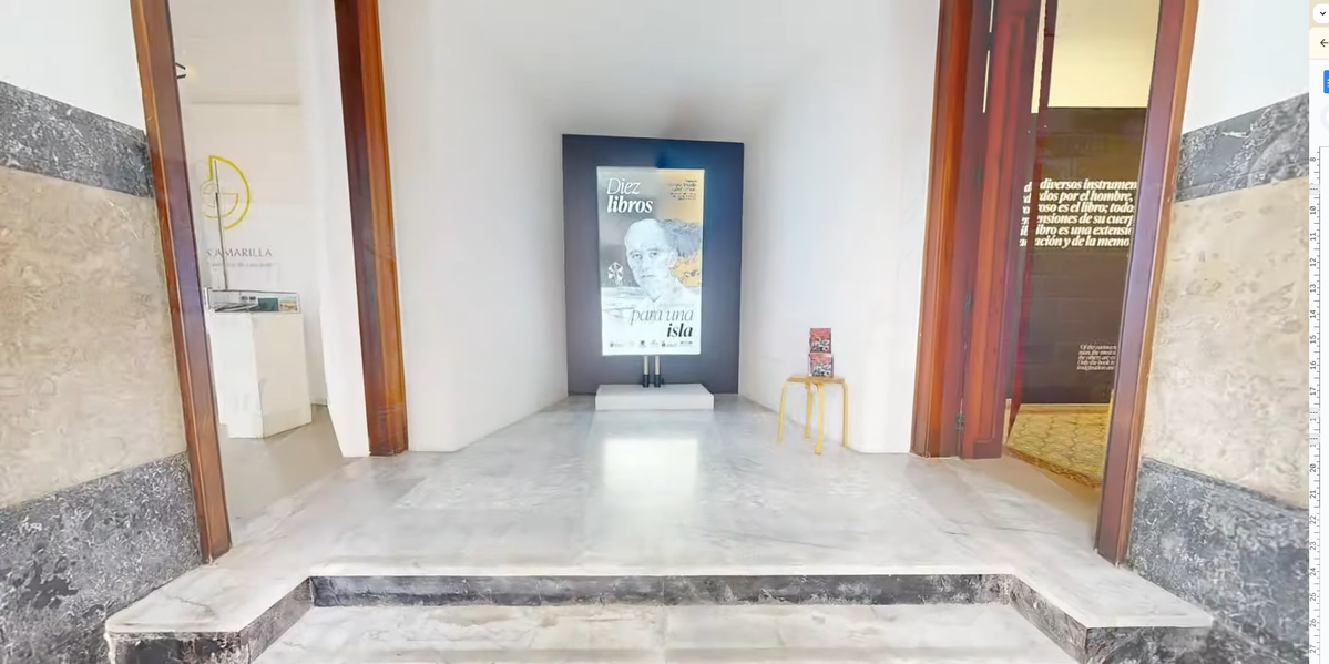 Visita virtual a la exposición Diez libros para una isla en VIDEOS 